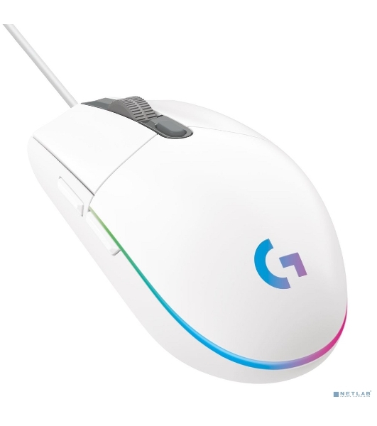 Мышь проводная Logitech G102 LIGHTSYNC белый, 8000 dpi, USB, кнопки - 6
