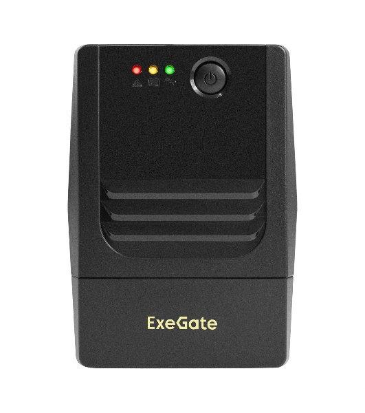 Источник бесперебойного питания ExeGate Power NB-500.LED.AVR.4C13 (500VA/300W, LED, AVR, 4*C13, батарея 12V 4.5Ah, черный)
