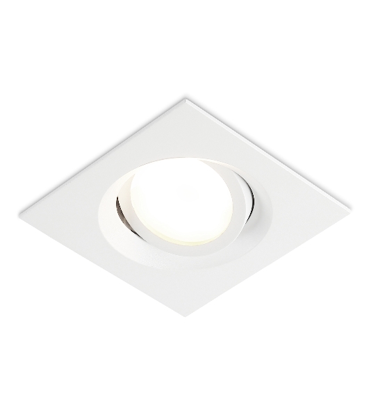 Встраиваемый поворотный точечный светильник Ambrella light TN102743 WH белый IP20 GU5.3 95*95*25