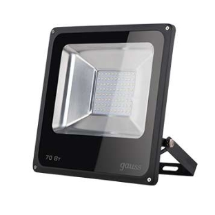 Прожектор светодиодный Gauss LED 70Вт IP65 6500К черный