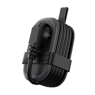Удлинитель Cablexpert Exnovo mini, EXN-1-CU2-B-1.13, 1р, 16А, 1xType-C PD, 20 Вт, 2хUSB QC, 18Вт, 1.13м, ур.защиты 1+, черный, коробка