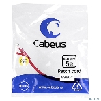 Шнур коммутационный Cabeus, Cat.5e, неэкр., U/UTP, RJ45/RJ45, PVC, AWG24, 0.15м, красный, фото 1