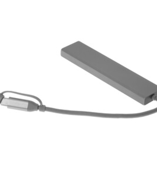 Док-станция Qumo Dock 7 HB-0008, USB Type-C, PD/HDMI/USB 3.0/SD/Micro SD, USB Type-C