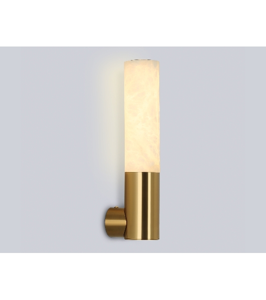 Настенный светильник Ambrella light LH53688 BS/WH латунь/белый 6W 3000K 85*60*300