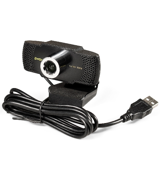 Веб-камера ExeGate BusinessPro C922 FullHD 1920x1080, 30 кадр/с, USB Type-A, микрофон (шумоподавление), универсальное крепление