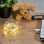 Гирлянда Neon-night 'Роса' 5 м, 50 LED, USB, теплое белое свечение, фото3