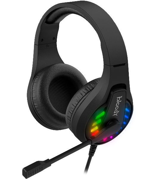 Гарнитура Bloody G230P чёрный, проводная, USB, подсветка