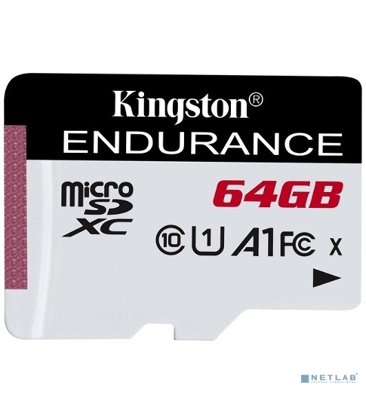 Флеш карта microSD 64Gb Kingston microSDНC Class 10 A1 UHS-I Endurance 95R/30W Card Only