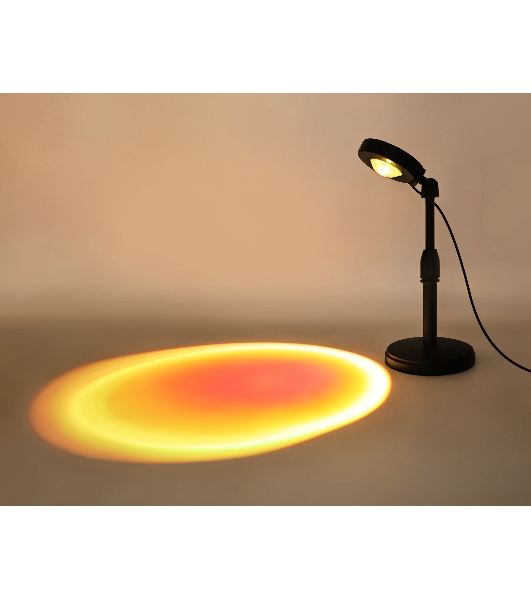 Атмосферная светодиодная настольная лампа Ambrella light DE8385 BK черный LED RGB 3W (ПДУ RGB)
