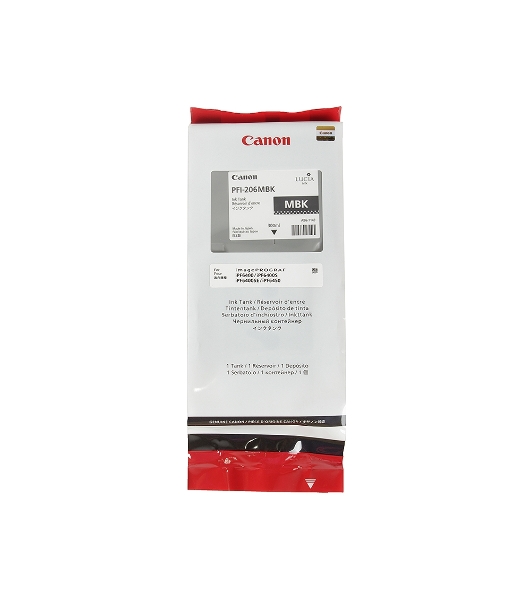 Картридж струйный PFI-206MBk (5302B001), для Canon iPF6400/6450, Черный Матовый, 300ml