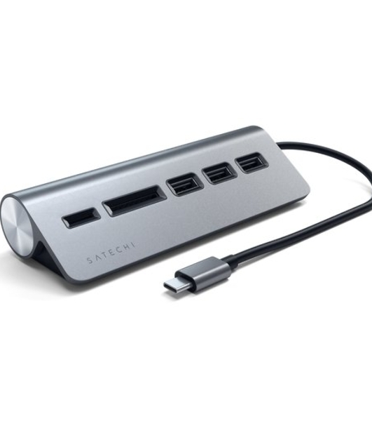Док-станция Satechi ST-TCHCRM, USB Type-C, USB 3.0/Micro/SD, USB Type-C