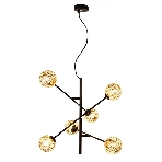 Светильник подвесной HIPER H819-0 6G96Вт BLACK/GOLD, фото 1