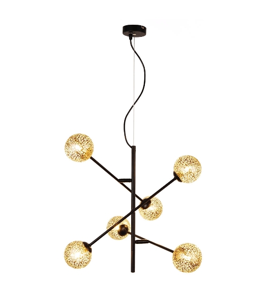 Светильник подвесной HIPER H819-0 6G96Вт BLACK/GOLD