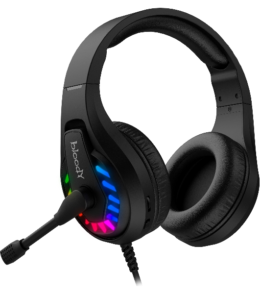 Гарнитура Bloody G230P чёрный, проводная, USB, подсветка