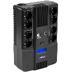 Источник бесперебойного питания Бастион SKAT-UPS 800-AID-IN-1x9-8 ИБП 220В 480Вт, LCD, АКБ 1x 9А·ч, line interactive, мод.синус, 8хSchuko,2xUS (8933), фото13