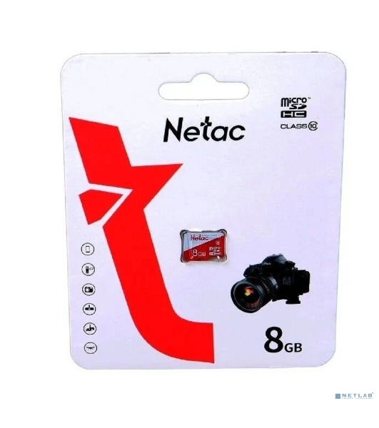 Флеш карта Netac P500 ECO MicroSDHC 8Gb C10 NT02P500ECO-008G-S