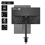 Настольное крепление ExeGate EDM1-3210-01 (кронштейн для одного монитора 15'-32', VESA 75x75, 100x100, макс. нагрузка 10 кг, наклон -45°/+45°, поворот -45°/+45°, вращение 360°, 2 способа крепления: сквозное и струбцина, черный), фото22