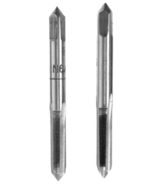 Метчик Сибртех ручной М6x0,5 мм,комплект из 2 шт.