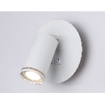 Настенный светильник с выключателем Ambrella light FW2462 WH белый GU10 max 12W+LED 4200K 7W D145*150, фото3