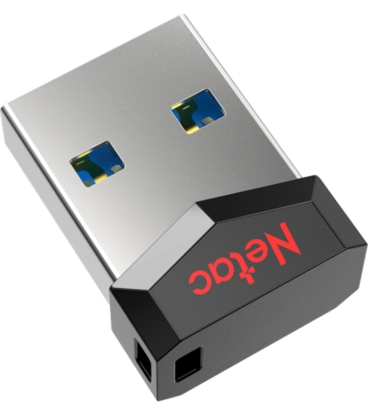 Флешка USB Netac UM81 (NT03UM81N-016G-20BK), 16Gb, USB 2.0, R/W 30/10, черный/красный