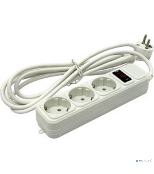 Сетевой фильтр ExeGate EX221184RUS SP-3-5W (3 розетки, 5 м, евровилка, белый)