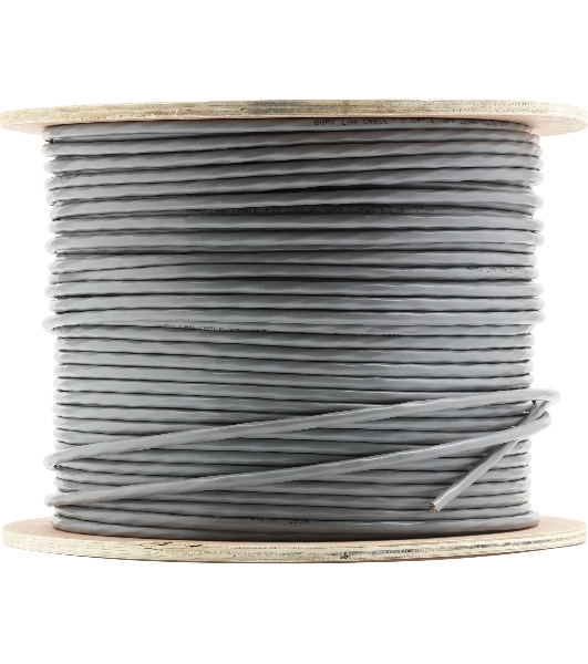 Кабель сетевой Buro BU-COP-055-FTP FTP 4 пары cat6 solid 0.55мм Cu 305м серый