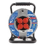 Удл. на мет. катушке “Power Cube” IP44 16А 30м резина 3*2,5мм2 4 роз. с/з, фото 1