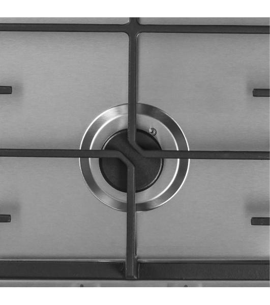 Газовая варочная панель LEX GVS 321 Inox 4000Вт 2 комфорки нерж.сталь