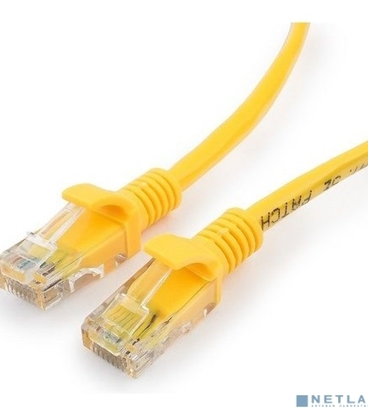 Патч-корд медный UTP Cablexpert PP10-7.5M/Y cat.5, 7.5м, литой, многожильный, желтый