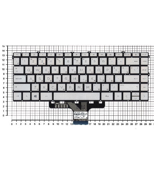 Клавиатура для ноутбука HP Pavilion 14-DV 14-DW gold