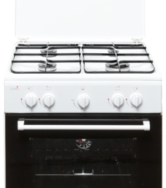 Плита газовая Cezaris ПГ 3200-03 белый, конфорок 4 шт, духовка 59 л, 60 см x 85 см x 60 см