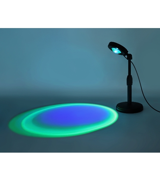 Атмосферная светодиодная настольная лампа Ambrella light DE8385 BK черный LED RGB 3W (ПДУ RGB)
