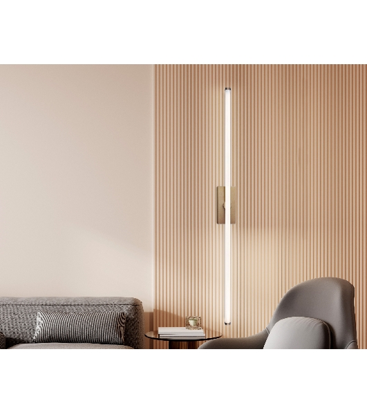 Настенный светодиодный светильник Ambrella light FL6123 CF кофе 14W 3000K-6400K 610*45*80