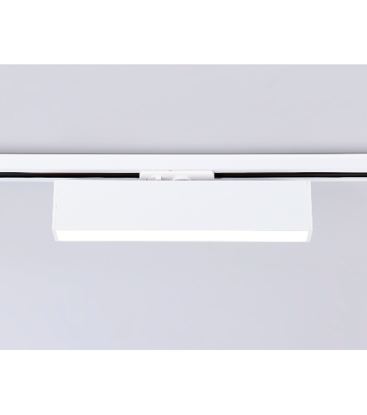 Трековый однофазный светильник Ambrella light GL6763 WH белый LED 12W 4200K 300*22*48