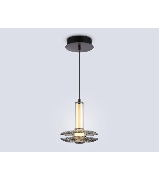 Подвесной светодиодный светильник Ambrella light LH31003 GR/SM серый/дымчатый 10W 3000K 150*150*240