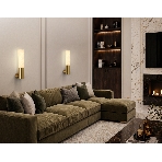 Настенный светильник Ambrella light LH53688 BS/WH латунь/белый 6W 3000K 85*60*300, фото3