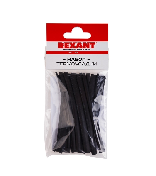 Термоусаживаемые трубки Rexant STANDARD 2:1 (Набор 18шт.)