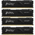 Оперативная память Kingston Fury Beast, DDR4, 64GB (4x16GB), 3200MHz, CL16, DIMM, радиатор, черный, фото3