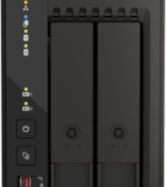 SMB QNAP TS-253E-8G NAS, 2-tray w/o HDD. 2xHDMI-port. 4-core Celeron J6412 2-2.6 GHz, 8Gb DDR, 2x2.5Gb LAN, 2 x M.2 2280 PCIe Gen 3 x2, 2x USB 3.2 Gen 2 (10Gbps) Port, 2x USB 2.0 port
