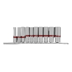Набор удлиненных торцевых головок Matrix 3/8', 6-ти гр., CrV, 10шт., 8-19мм, фото7