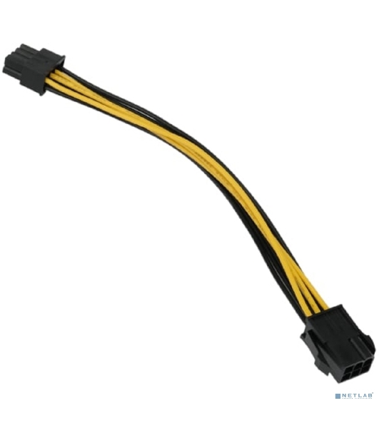 Кабель питания PCIe Cablexpert CC-PSU-68-20CM, PCIe 6pin(M)/PCIe 8pin(F), 20 см, пакет