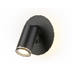 Настенный светильник с выключателем Ambrella light FW2463 BK черный GU10 max 12W+LED 4200K 7W D145*150, фото9