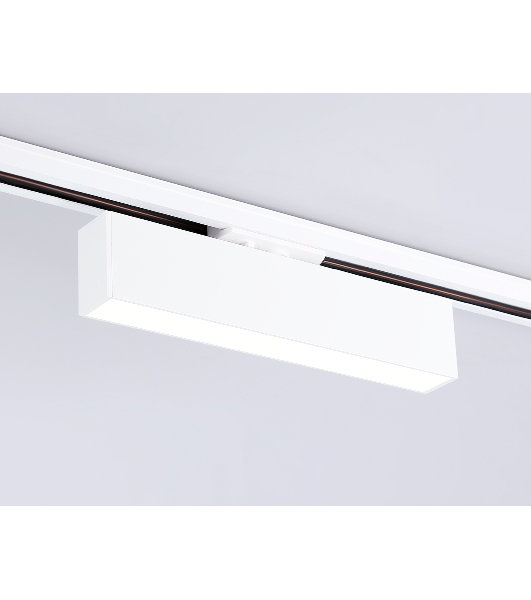 Трековый однофазный светильник Ambrella light GL6763 WH белый LED 12W 4200K 300*22*48