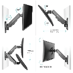 Кронштейн (держатель) ONKRON G120 для телевизора 13'-34' дюймов настенный, черный, фото27