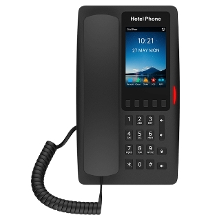 Гостиничный IP-телефон Fanvil H6W WIFI Hotel Phone HD voice 2 SIP Lines 5 Prograммable Keys 1 USB port for charging 3.5' Color Screen 2.4GHz&5GHz,Wi-Fi 6 PoE Support PSU