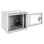 Шкаф телекоммуникационный 10' настенный 6U ExeGate EC-WM-6U.280.G.GREY (10', 6U, 350x280x287мм (ШхГхВ), передняя дверь закаленное стекло, пыле- и влагозащита IP23, светло-серый RAL 7035), фото11