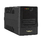 Источник бесперебойного питания ExeGate Power NB-650.LED.AVR.2SH (650VA/390W, LED, AVR, 2*Schuko, батарея 12V 7Ah, черный), фото 1