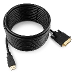 Кабель HDMI-DVI Cablexpert CC-HDMI-DVI-7.5MC, 19M/19M, single link, медь, позол.разъемы, экран, 7.5м, черный, пакет, фото5
