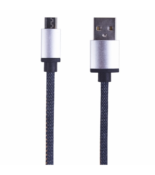 Кабель Rexant USB кабель MicroUSB, шнур в джинсовой оплетке