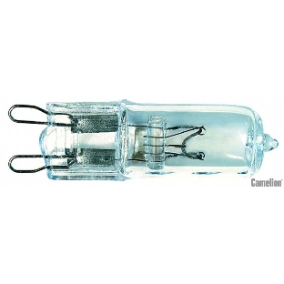 Лампа галогенная 40Вт капсула G9 2850К 240В прозр. Camelion 5553